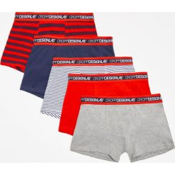 5 pack bokserek - Granatowy. Niebieskie bokserki męskie Cropp, bez wzorów. Za 89,99 zł.