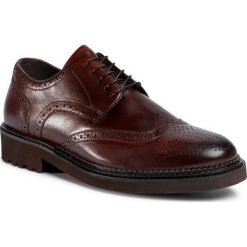 Półbuty LASOCKI FOR MEN - MI08-C801-771-01 Brown. Pomarańczowe buty wizytowe męskie Lasocki For Men, bez wzorów, ze skóry, wizytowe, bez zapięcia. Za 229,99 zł.
