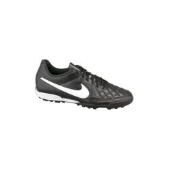Buty do piłki nożnej Nike Tiempo Rio II TF 631289-010. Czarne halówki męskie marki Adidas, ze skóry, do piłki nożnej. Za 129,99 zł.