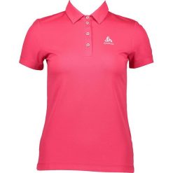 Sportowa koszulka polo "Justonel" w kolorze różowym. Różowe koszulki damskie polo Odlo Women, s, bez wzorów, ze skóry, polo, bez rękawów, bez kaptura. W wyprzedaży za 119,95 zł.