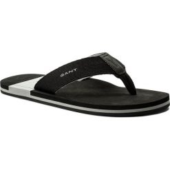 Japonki GANT - Breeze 16699404 Black G00. Czarne japonki męskie marki GANT, ze skóry. W wyprzedaży za 149,00 zł.