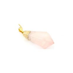 Colare Wahadło Kwarc Różowy złoto. Różowe naszyjniki damskie Brazi druse jewelry, z kwarcem, srebrne. Za 170,00 zł.