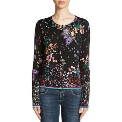 Sweter w kolorze czarnym. Czarne kardigany damskie Oui, bez wzorów, z bawełny. W wyprzedaży za 214,95 zł.