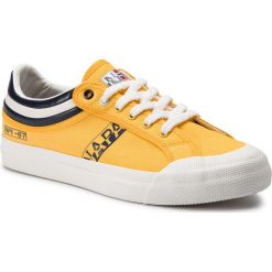 Tenisówki NAPAPIJRI - Trick N0YJS0 Freesia Yellow YA7. Żółte półbuty męskie marki Napapijri, na co dzień, bez wzorów, z gumy, bez zapięcia. Za 319,00 zł.
