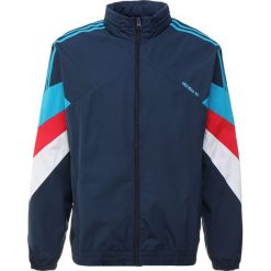 Adidas Originals PALMESTON Kurtka sportowa collegiate navy/bold aqua. Szare kurtki sportowe męskie marki adidas Originals, l, z nadrukiem, z bawełny, z kapturem. Za 379,00 zł.