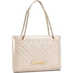 Torebka LOVE MOSCHINO - JC4010PP1BLA0110 Avorio. Brązowe torebki klasyczne damskie Love Moschino, bez wzorów, ze skóry ekologicznej, klasyczne, bez dodatków. Za 1029,00 zł.