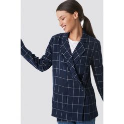 NA-KD Classic Asymetryczna marynarka - Blue. Niebieskie marynarki damskie NA-KD Classic, bez wzorów, z tkaniny. Za 242,95 zł.