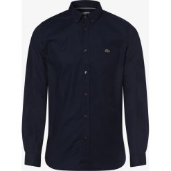 Lacoste - Koszula męska, niebieski. Niebieskie koszule męskie Lacoste, m, z haftami, z bawełny, eleganckie, button down, bez rękawów. Za 349,95 zł.