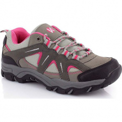 Buty trekkingowe w kolorze szarym. Szare buty trekkingowe damskie marki Kimberfeel. W wyprzedaży za 136,95 zł.