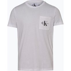 Calvin Klein Jeans - T-shirt męski, biały. Białe t-shirty męskie Calvin Klein Jeans, m, z nadrukiem, z jeansu, eleganckie, bez kołnierzyka. Za 139,95 zł.