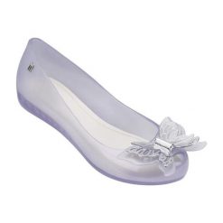 Baleriny w kolorze wrzosowym. Fioletowe baleriny damskie Melissa, Pepe Jeans, bez wzorów, bez obcasa. W wyprzedaży za 159,95 zł.