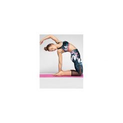 Legginsy sportowe do jogi SPDF253 - multikolor allover. Szare legginsy sportowe damskie 4f, bez wzorów, z dzianiny, na jogę i pilates. Za 149,99 zł.
