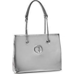 Torebka TRUSSARDI JEANS - Alba Tote Lg Mirror 75B00930 M020. Szare torebki klasyczne damskie Trussardi Jeans, z aplikacjami, z jeansu, klasyczne, zdobione, bez dodatków. Za 649,00 zł.
