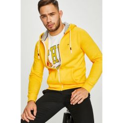 Tommy Jeans - Bluza. Pomarańczowe bejsbolówki męskie Tommy Jeans, l, z bawełny, z kapturem. Za 359,90 zł.