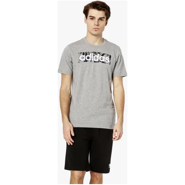 Adidas Koszulka Ss E Lin Aop Box T , szary, rozmiar XXL. Szare koszulki męskie Adidas, xxl, bez wzorów, z bawełny, z okrągłym kołnierzem, z krótkim rękawem, krótkie. Za 79,99 zł.