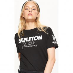 Koszulka BALTIC GAMES - Czarny. Czarne t-shirty damskie Cropp, l. W wyprzedaży za 19,99 zł.