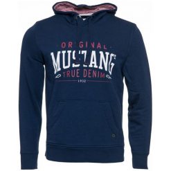 Mustang Bluza Męska Printed L Ciemny Niebieski. Niebieskie bluzy męskie Mustang, m, bez wzorów, z bawełny, klasyczne, z kapturem, bez rękawów, z kapturem. Za 292,00 zł.