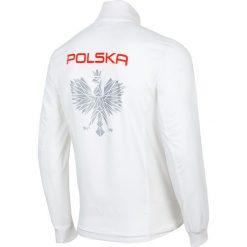 Bluza męska PZLA BLM990RN - biały. Białe bluzy męskie marki 4f, m, z nadrukiem, z poliesteru, ze stójką, bez rękawów, bez kaptura. Za 389,99 zł.