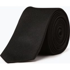 Olymp Level Five - Krawat jedwabny męski, czarny. Czarne krawaty męskie OLYMP Level Five, na co dzień, bez wzorów, z jedwabiu. Za 149,95 zł.