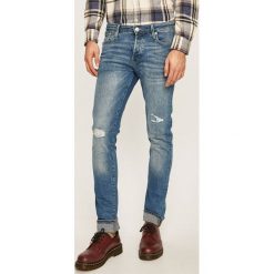 Jack & Jones - Jeansy Glenn. Niebieskie jeansy męskie Jack & Jones, l, bez wzorów. W wyprzedaży za 129,90 zł.