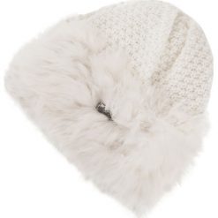 Czapka damska 83-HF-010-0. Białe czapki damskie Wittchen, na zimę, bez wzorów, z materiału. Za 129,00 zł.