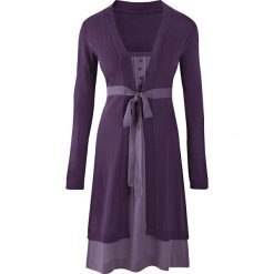 Sukienka dzianinowa bonprix lila - jasny lila. Sukienki damskie bonprix. Za 99,99 zł.