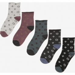 5-pack Mix kolorów Skarpety Risanya. Skarpetki damskie Born2be, bez wzorów. Za 24,99 zł.