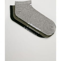 Converse - Skarpety (3-pack). Szare skarpetki męskie marki Converse, z elastanu. Za 39,90 zł.