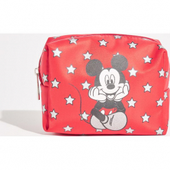Kosmetyczka Mickey Mouse - Czerwony. Czerwone kosmetyczki damskie marki Sinsay, z motywem z bajki. Za 19,99 zł.