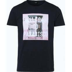BOSS Casual - T-shirt męski – Tauno 3, niebieski. Niebieskie t-shirty męskie marki BOSS Casual, m, z nadrukiem. Za 219,95 zł.