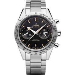 ZEGAREK OMEGA SPEEDMASTER '57 OMEGA CO-AXIAL CHRONOGRAPH 331.10.42. Czarne zegarki męskie marki OMEGA, ze stali. Za 30900,00 zł.