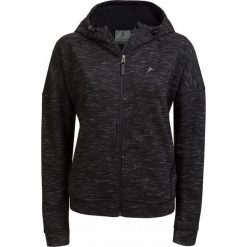 Bluza damska BLD608 - czarny melanż - Outhorn. Czarne bluzy damskie Outhorn, na lato, bez wzorów, z bawełny, z krótkim rękawem, krótkie, bez kaptura. W wyprzedaży za 89,99 zł.