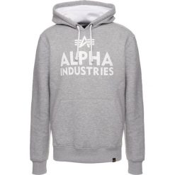 Bejsbolówki męskie: Alpha Industries FOAM PRINT HOODY Bluza z kapturem grey heather