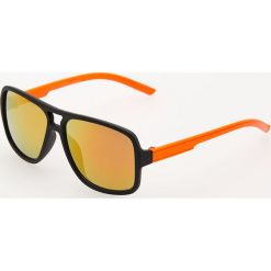 Lustrzane okulary przeciwsłoneczne - Brązowy. Pomarańczowe okulary przeciwsłoneczne męskie Reserved. Za 29,99 zł.