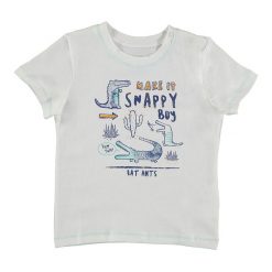T-shirty chłopięce z nadrukiem: Koszulka w kolorze białym