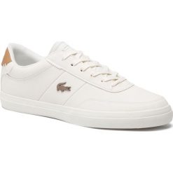 Sneakersy LACOSTE - Court-Master 119 3 Cma 7-37CMA0013OT6 Off Wht/Lt Tan. Białe sneakersy męskie marki Lacoste, bez wzorów, ze skóry ekologicznej, bez zapięcia. Za 429,99 zł.