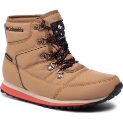 Śniegowce COLUMBIA - Wheatleigh Shorty BL0842 Elk/Daredevil 286. Pomarańczowe kozaki damskie Columbia, na zimę, ze skóry ekologicznej, bez obcasa, bez zapięcia. Za 499,00 zł.
