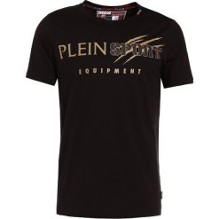 Plein Sport GOLDEN Tshirt z nadrukiem black/gold. Czarne koszulki polo męskie Plein Sport, m, z nadrukiem, z bawełny. W wyprzedaży za 377,40 zł.