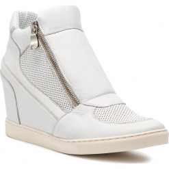 Sneakersy GINO ROSSI - Taniko DTH883-Z54-0355-1183-0 00/09. Białe sneakersy damskie Gino Rossi, z materiału. W wyprzedaży za 419,00 zł.