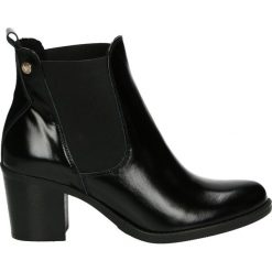 Botki - F584 TOS NERO. Czarne botki damskie skórzane marki Venezia. Za 399,00 zł.