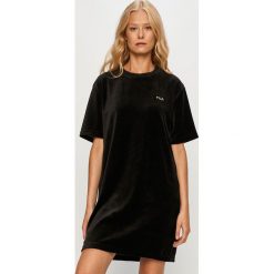 Fila - Sukienka. Czarne sukienki damskie Fila, na co dzień, s, bez wzorów, z bawełny, casualowe, z okrągłym kołnierzem, z krótkim rękawem, krótkie, mini, proste. Za 259,90 zł.
