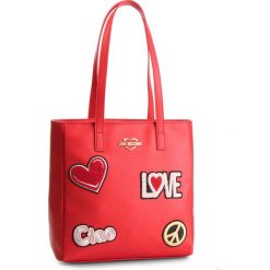 Torebka LOVE MOSCHINO - JC4081PP17LJ0500 Rosso. Czerwone torebki klasyczne damskie marki Love Moschino, ze skóry ekologicznej, duże. Za 909,00 zł.