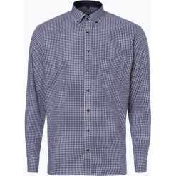 Eterna Modern Fit - Koszula męska niewymagająca prasowania, niebieski. Niebieskie koszule męskie Eterna Modern Fit, m, w kratkę, z bawełny, klasyczne, z klasycznym kołnierzykiem, bez rękawów. Za 229,95 zł.