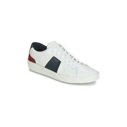 Buty Geox U WARLEY. Białe trampki męskie Geox, bez wzorów, bez zapięcia. Za 341,30 zł.