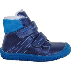 Protetika buty zimowe barefoot chłopięce Artik 30 niebieskie. Niebieskie buty chłopięce zimowe Protetika, ze skóry, bez zapięcia. Za 249,00 zł.