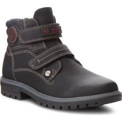 Trapery ACTION BOY - CB-171015-04 Czarny. Czarne śniegowce chłopięce marki Action Boy, bez zapięcia. Za 99,99 zł.