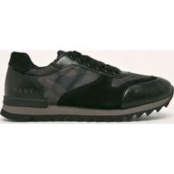 Dkny - Buty. Czarne sneakersy męskie DKNY, ze skóry, na sznurówki. Za 679,90 zł.