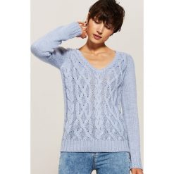 Sweter z warkoczami - Niebieski. Niebieskie bez kategorii House, s. Za 59,99 zł.