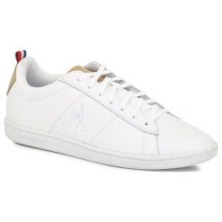 LE COQ SPORTIF COURTCLASSIC PRINTEMPS > 2010190. Trampki męskie le coq sportif, z aplikacjami, ze skóry, eleganckie, bez zapięcia. Za 329,99 zł.