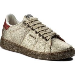 Sneakersy PEPE JEANS - Brompton Part PLS30666 Gold 099. Żółte półbuty damskie Pepe Jeans, z jeansu. W wyprzedaży za 199,00 zł.